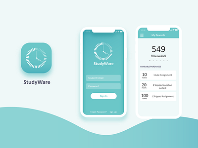 StudyWare app education ui ux