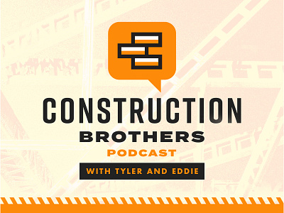 Construction Bros. Podcast (Logo Design) art direction branding construction constructionbros design graphic design icon illustration logo pantone podcast typography vector