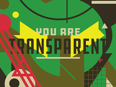 Compliments - Transparent (Predator) collage graphic design illustration pantone predator typography