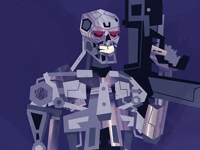 MODEL_101 - Endoskeleton art direction graphic design illustration pop culture terminator 2