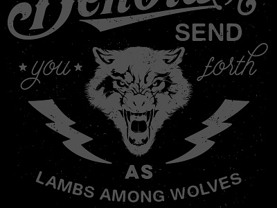 Valley Creek Students (HUB) - Among Wolves T-Shirt art direction graphic design illustration typography