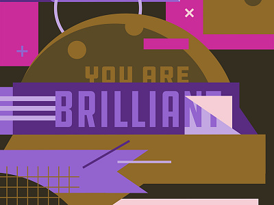 Compliments - Brilliant (Donatello) collage donatello graphic design illustration pantone tmnt typography