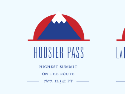Hoosier Pass caslon icon illustration typography univers