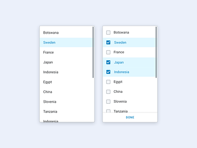 Web App Select Components