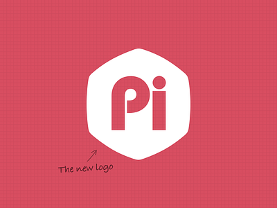 Pixelinspired Logo brand doodle flat hexagon logo minimalism pink