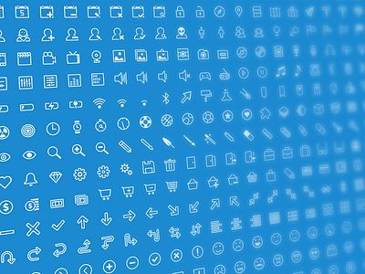 500 Stroke Icons