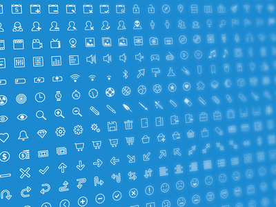 500 Stroke Icons
