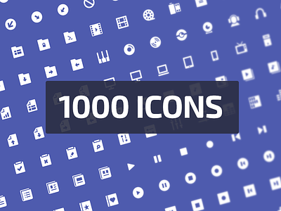 1000 Icons arrows clean flat icons interface minimal multimedia office web