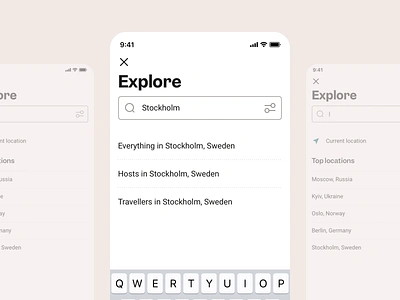Explore Places Around the World accomodation cities community countries explore filtering hospitality location locations meetup mobile ui mobile ux search search bar search results travel travel planner trip planner world worldwide