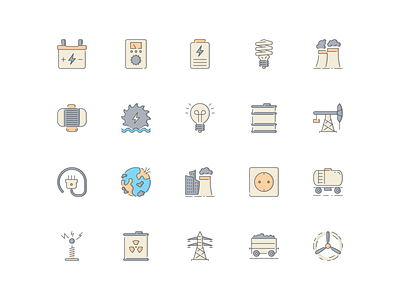 LineQueen – Energy collection acumulator ampere-meter battery colorful icons economic-bulb energy factory flat icons generator hydropower icon set iconography icons icons colection icons library light-bulb line icons oil-barrel oil-pumpjack plus