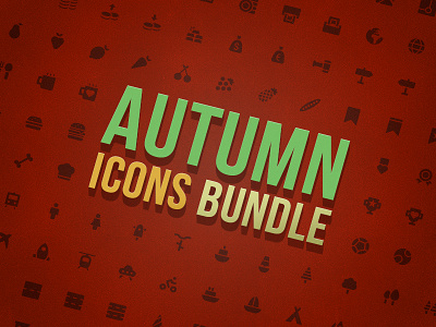 Autumn Icons Bundle bundle discount flat glyphs icon icon pack icons minimal modern outline set