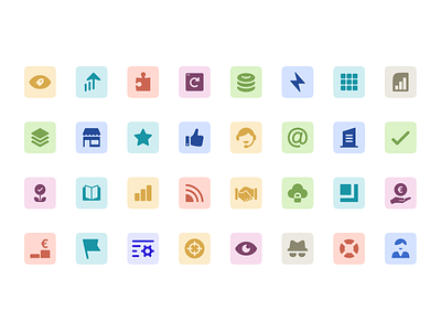Multiply - Spot icons colorful icons design system feature icon features flat icons icon set iconography icons icons library icons system iconset responsive web solid icons spot icons style guide web site website website design