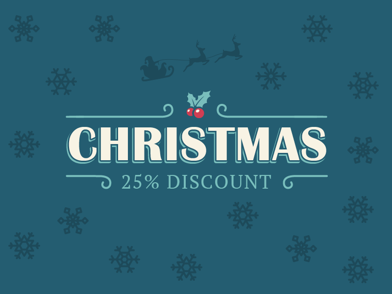 Christmas Discount by Zlatko Najdenovski on Dribbble