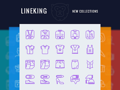 LineKing New Collections clothes elegant icons ios icons iphone icons line icons lineking stroke icons vector icons