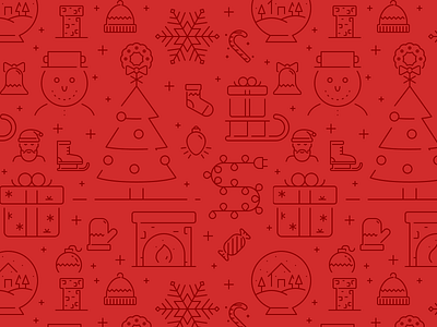 Christmas Icons Pattern christmas holiday icon pattern icon set icons line icons stroke icons texture