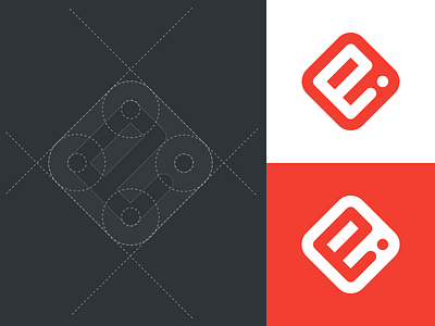 Logo Explorations grid logo pixel pixelinspired square symbol