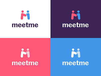 Instant Logo Explorations brand dating flirt hangout logo logomark love meeting meetup symbol