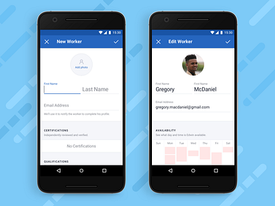 Material Design Forms android edit forms material design mobile retail slider switch text field