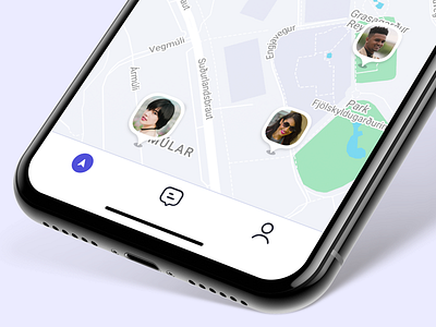 Wemeet Tab Bar device icons ios iphone x mockup nav bar navigation outline phone stroke tab bar tabs