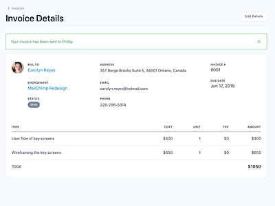 Invoices by Zlatko Najdenovski on Dribbble