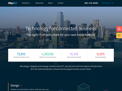 Responsive website for Rownet by Zlatko Najdenovski on Dribbble