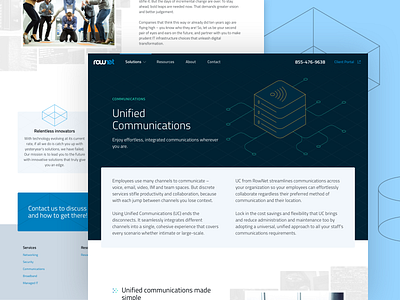 Responsive website for Rownet