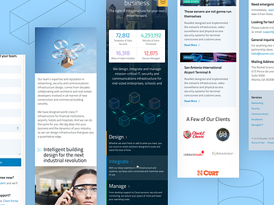 Mobile first website for Rownet access control broadband business cybersecurity database integration it services landing page mobile first mobile ui responsive web responsive website servers software software design software development technology ui ux website