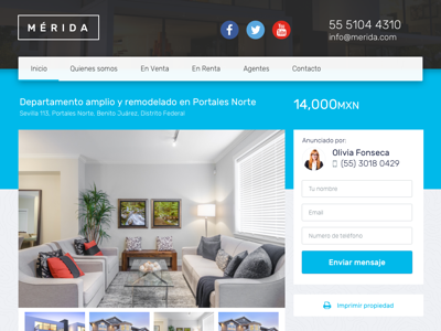 Merida Real Estate Theme real estate template ui website