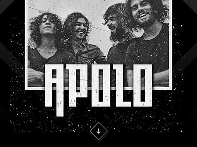 Apolo Website band landing page music rock template ui website