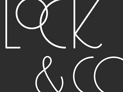 Lock + Co. Logo Concept custom type photography branding typography