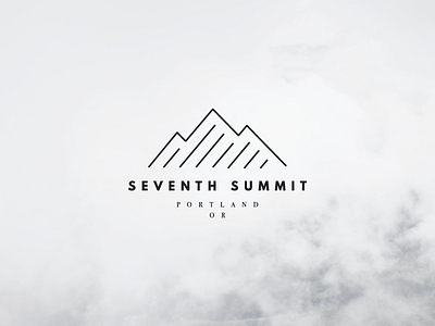 Seventh Summit Final Logo illustration mountain outdoor branding outdoor logo pacific northwest portland