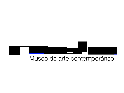 Logo: Museum of modern art black composition geometry helvetica logo minimal