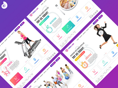 UI UX Design for Fitness & Diet WebApp