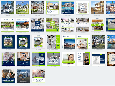 Real estate Instagram template set branding instagram real estate social social media