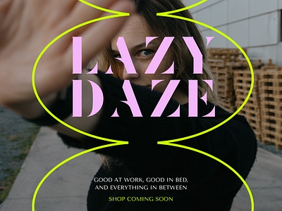 Lazy Daze brand identity branding logo