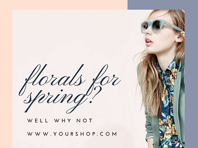 Florals For Spring branding instagram social media