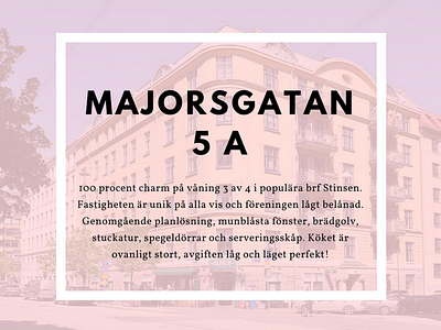 Majorsgatan Real Estate Showcase 1 real estate web banner