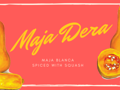Product Label for a Maja Blanca product