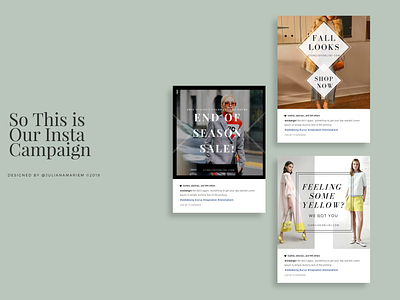 Instagram Posts Design Preview for an online shop branding instagram real estate