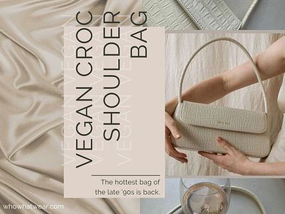 Vegan croc bag branding instagram social media