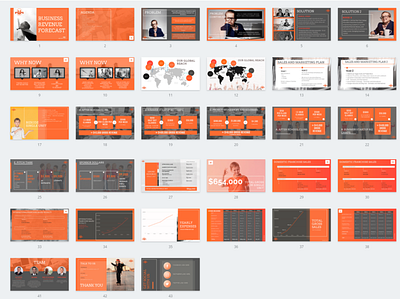 The Orange Pitchdeck branding keynote powerpoint design presentation presentation design