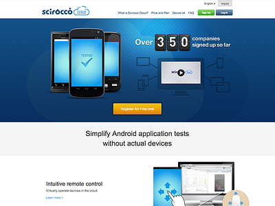 Scirocco Cloud design ui web design