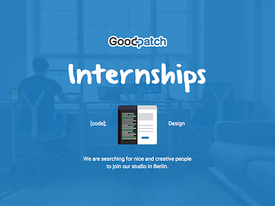 Goodpatch Berlin is hiring berlin blue hiring internships ui design