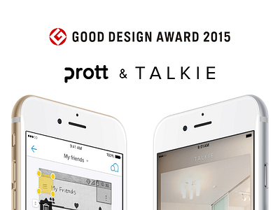 Good Design Award for Prott & Talkie award winning good design award ios japan prott talkie winning