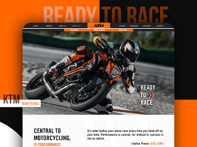 Ktm Bike - Website Design