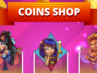 Shop screen for a game 