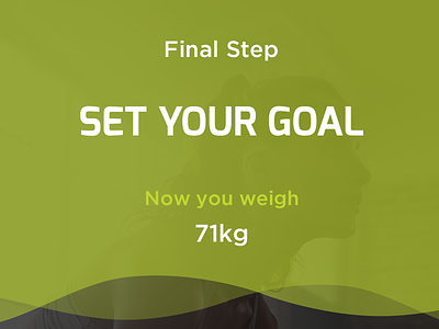 Set You Goals (Fitness App Target) app design fitness goals screen