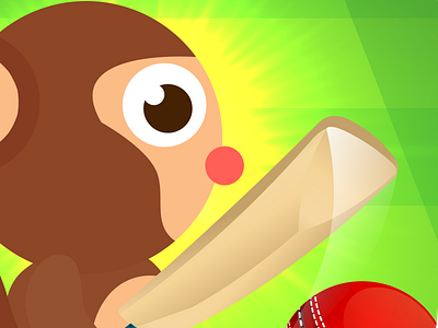 Launcher icon for an animal cricket game