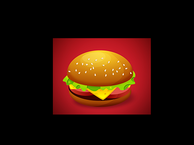 Lost the psd but made this burger long ago 2d character design game illustration