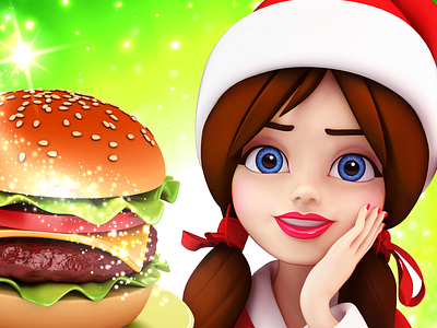 Game App Icon Christmas Cooking app christmas cooking game icon